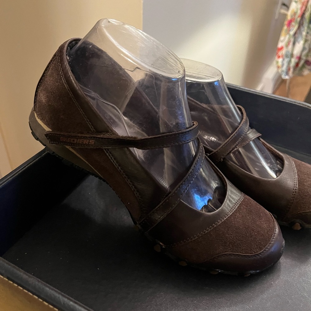 Skechers Brown leather Women's Shoes - Picture 5 of 9